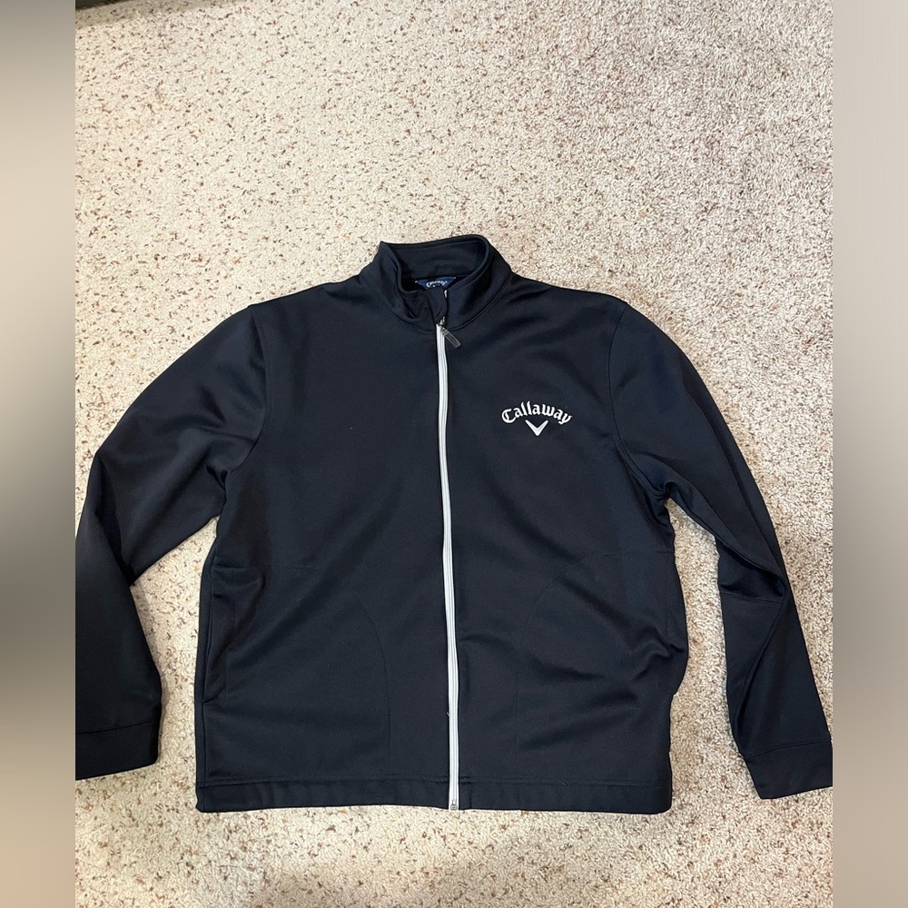 EUC Callaway zip up, black, men’s medium